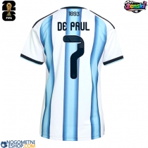Ženski Nogometni dresi Argentina Rodrigo De Paul #7 Domači SP 2026 Kratek Rokav